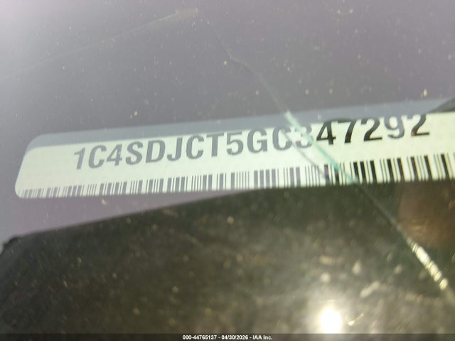 Aukcja sprzedaży 2016 Dodge Durango R/t, vin: 1C4SDJCT5GC347292, numer aukcji: 44765137
