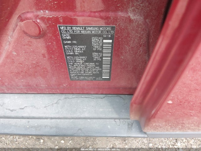 Nissan ROGUE SV 2016 KNMAT2MV7GP663791 Image 9