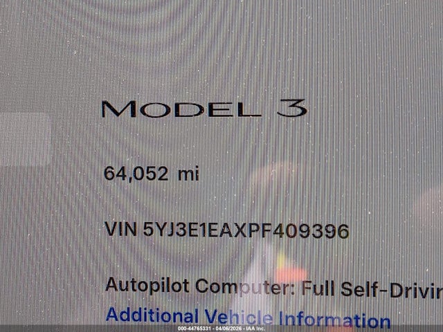 Tesla Model 3 Rear-wheel Drive 2023 5YJ3E1EAXPF409396 Image 15