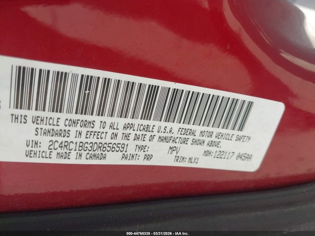 2013 CHRYSLER TOWN & COUNTRY 2C4RC1BG3DR656591 Photo 8