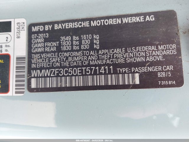 2014 MINI CLUBMAN WMWZF3C50ET571411 Photo 8