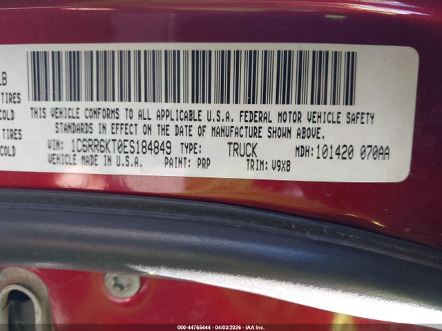 2014 RAM 1500 1C6RR6KT0ES184849 Photo 8