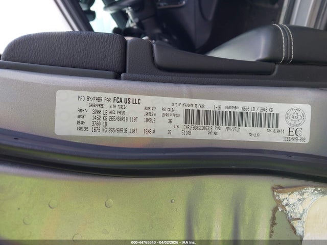 1C4RJFBG0GC306318 Jeep Grand Cherokee Limited