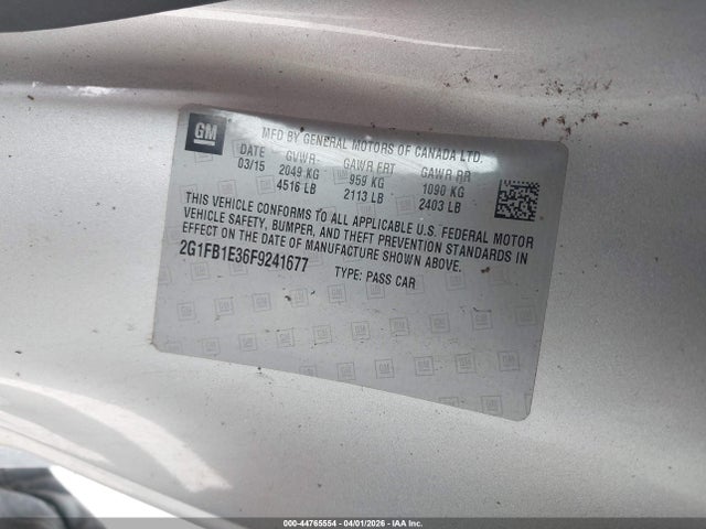Chevrolet Camaro 2ls 2015 2G1FB1E36F9241677 Image 9