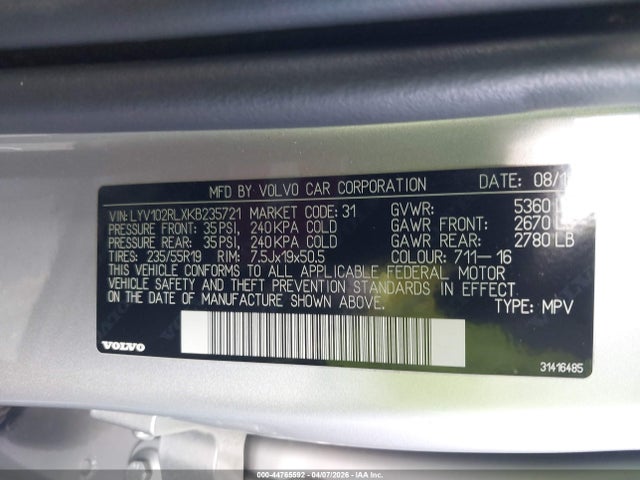 2019 VOLVO XC60 LYV102RLXKB235721 Photo 8