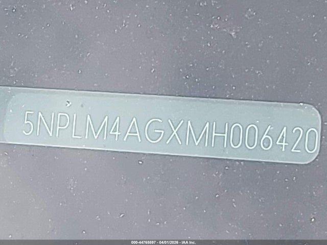 44765597 :رقم المزاد ، 5NPLM4AGXMH006420 vin ، 2021 Hyundai Elantra Sel مزاد بيع