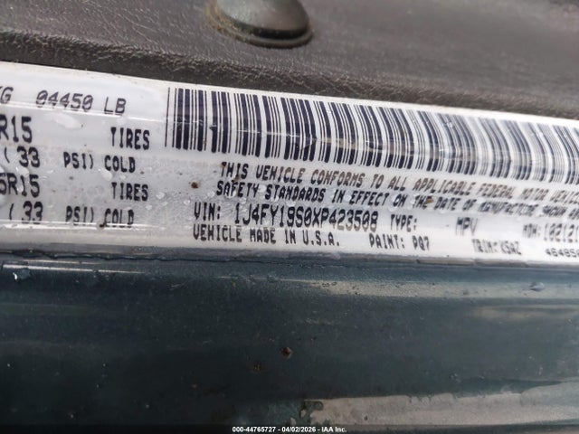 1999 JEEP WRANGLER 1J4FY19S0XP423508 Photo 8
