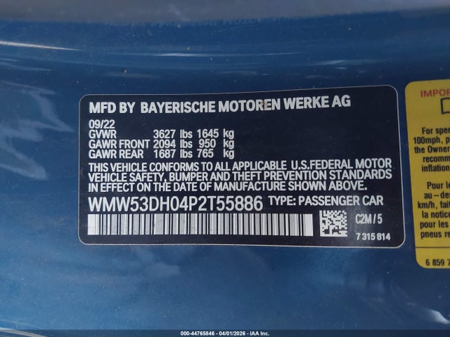 WMW53DH04P2T55886 Mini Hardtop Cooper S
