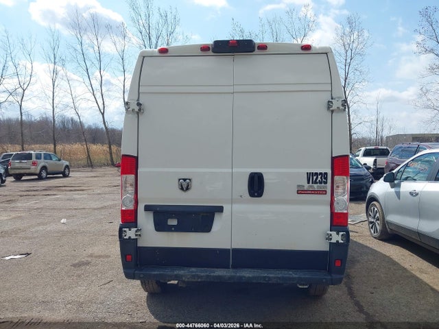 2021 Ram Promaster 2500 High Roof 159 Wb მანქანა იყიდება აუქციონზე, vin: 3C6LRVDG7ME579032, აუქციონის ნომერი: 44766060