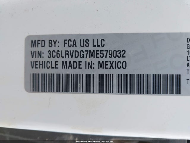 2021 RAM PROMASTER 2500 3C6LRVDG7ME579032 Photo 8