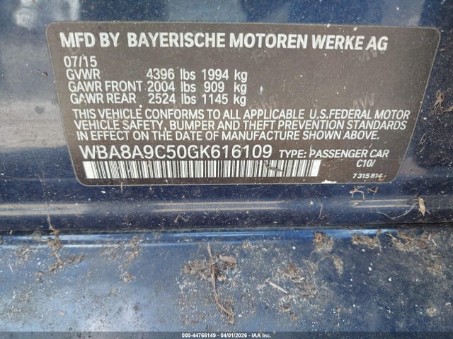 2016 BMW 320I WBA8A9C50GK616109 Photo 8