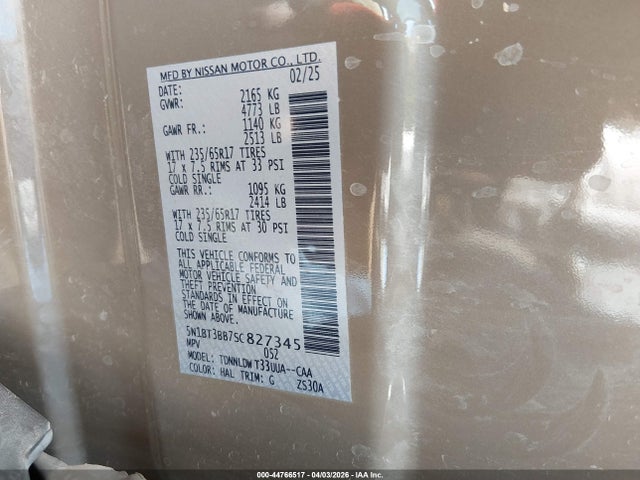 Nissan Rogue Rock Creek 2025 5N1BT3BB7SC827345 Image 9