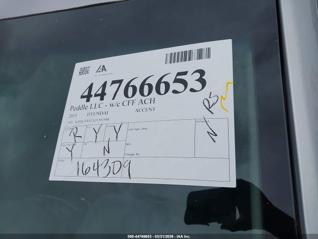 Hyundai ACCENT GLS 2015 KMHCT4AEXFU911908 Image 13