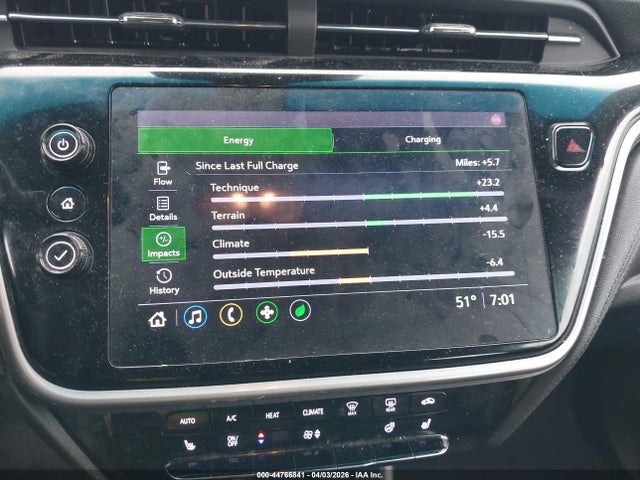 Продаж на аукціоні авто 2022 Chevrolet Bolt Ev Fwd 2lt, vin: 1G1FX6S06N4101865, номер лоту: 44766841