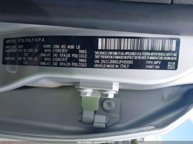 2018 JEEP RENEGADE ZACCJBBB2JPH50063 Photo 8