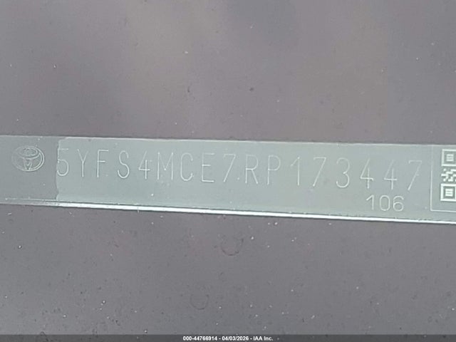 Toyota COROLLA SE 2024 5YFS4MCE7RP173447 Image 9