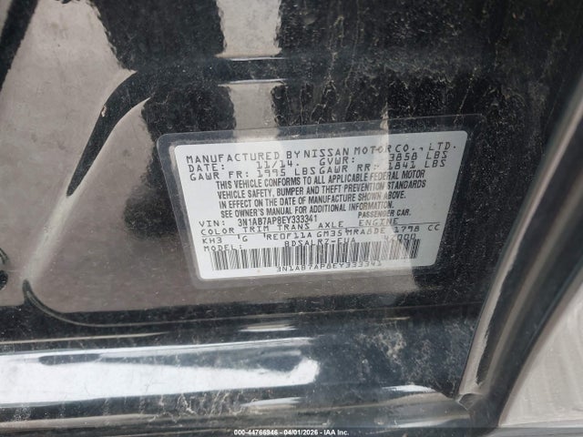Nissan SENTRA SR 2014 3N1AB7AP8EY333341 Image 9