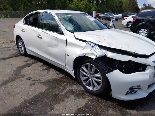 2014 Infiniti Q50 Premium მანქანა იყიდება აუქციონზე, vin: JN1BV7APXEM674027, აუქციონის ნომერი: 44766988