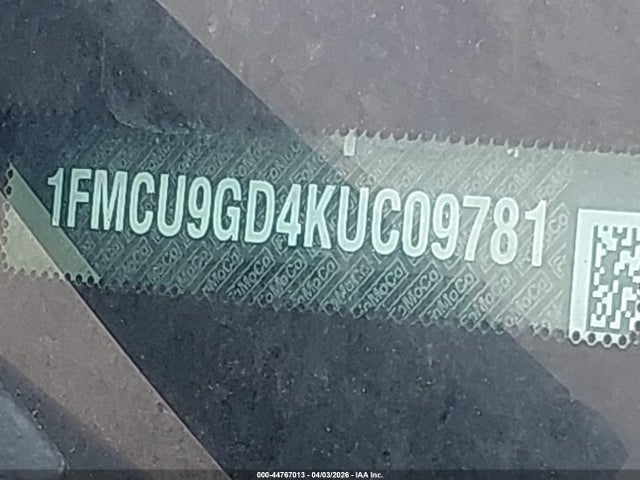 Ford ESCAPE SE 2019 1FMCU9GD4KUC09781 Image 9