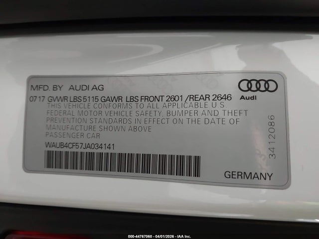 2018 AUDI S5 WAUB4CF57JA034141 Photo 8