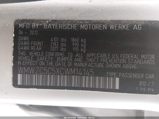 2012 MINI COOPER S COUNTRYMAN WMWZC5C5XCWM14145 Photo 8