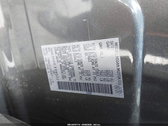 2026 Infiniti Qx60 Luxe Awd მანქანა იყიდება აუქციონზე, vin: 5N1AL1FS1TC339522, აუქციონის ნომერი: 44767114