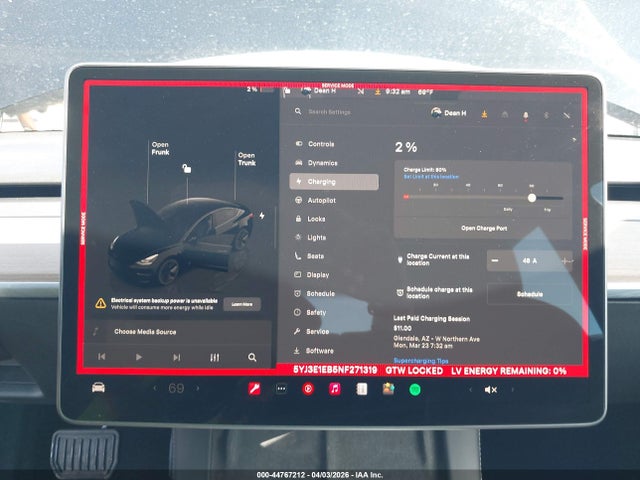 Aukcja sprzedaży 2022 Tesla Model 3 Long Range Dual Motor All-wheel Drive, vin: 5YJ3E1EB5NF271319, numer aukcji: 44767212
