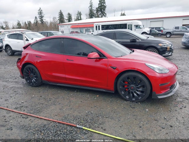 2022 Tesla Model 3 Performance Dual Motor All-wheel Drive მანქანა იყიდება აუქციონზე, vin: 5YJ3E1EC7NF275607, აუქციონის ნომერი: 44767341