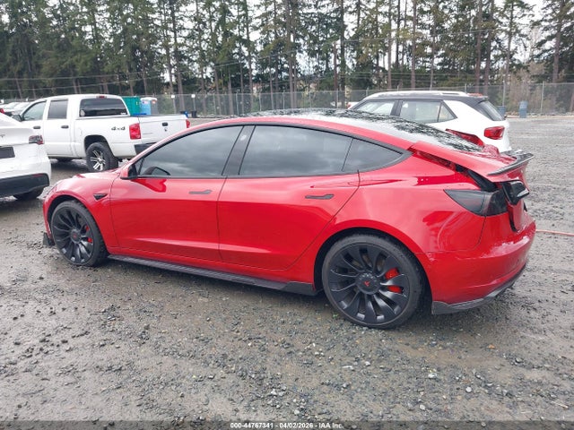 2022 Tesla Model 3 Performance Dual Motor All-wheel Drive მანქანა იყიდება აუქციონზე, vin: 5YJ3E1EC7NF275607, აუქციონის ნომერი: 44767341