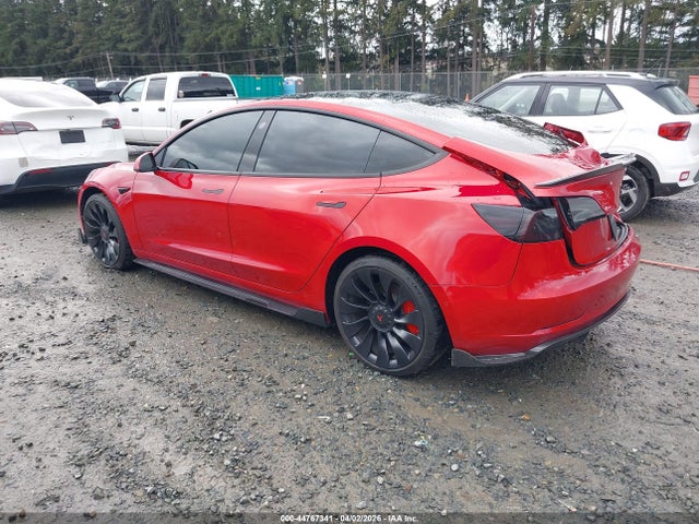 2022 Tesla Model 3 Performance Dual Motor All-wheel Drive მანქანა იყიდება აუქციონზე, vin: 5YJ3E1EC7NF275607, აუქციონის ნომერი: 44767341