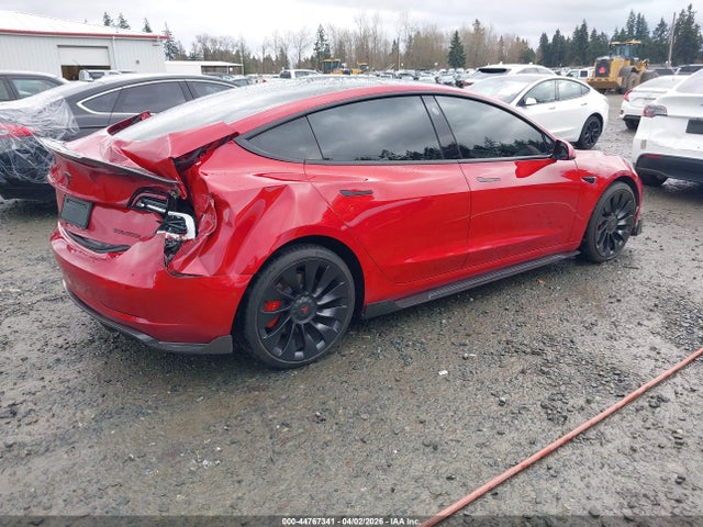 2022 Tesla Model 3 Performance Dual Motor All-wheel Drive მანქანა იყიდება აუქციონზე, vin: 5YJ3E1EC7NF275607, აუქციონის ნომერი: 44767341
