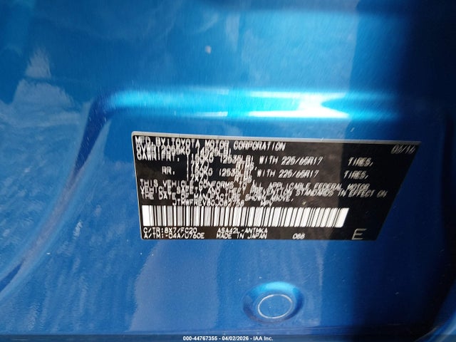 44767355 :رقم المزاد ، JTMWFREV8GJ082758 vin ، 2016 Toyota Rav4 Xle مزاد بيع