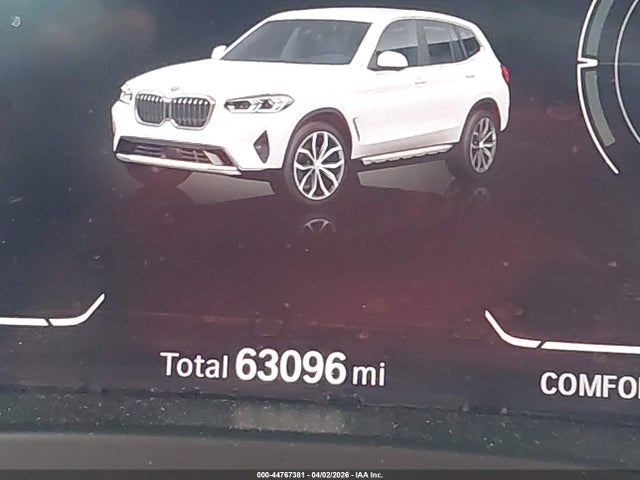 Aukcja sprzedaży 2022 Bmw X3 Sdrive30i, vin: 5UX43DP08N9K50738, numer aukcji: 44767381