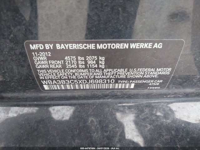 2013 BMW 328I WBA3B3C5XDJ698310 Photo 8
