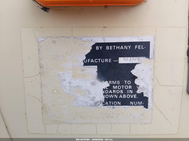 44767691 :رقم المزاد ، BFI11CDGB566159 vin ، 1976 Bethany Citation مزاد بيع