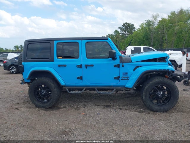 Auction sale of the 2021 Jeep Wrangler Unlimited 80th Anniversary 4x4, vin: 1C4HJXDG2MW636924, lot number: 44767749
