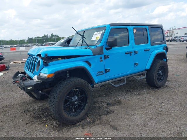 Auction sale of the 2021 Jeep Wrangler Unlimited 80th Anniversary 4x4, vin: 1C4HJXDG2MW636924, lot number: 44767749