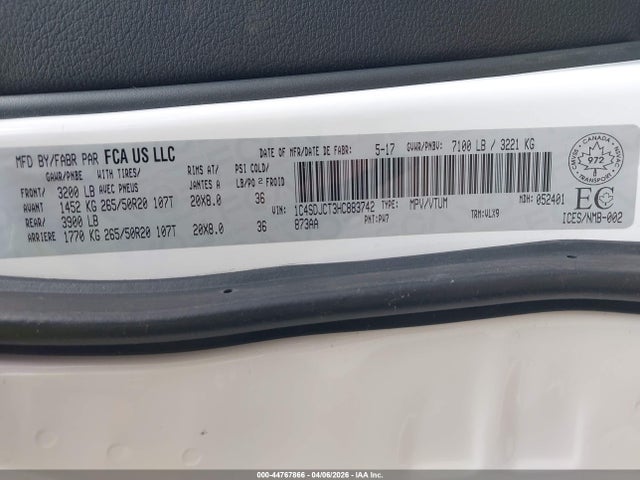 Dodge Durango R/t 2017 1C4SDJCT3HC883742 Image 9