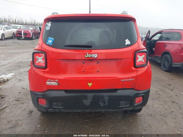 2016 Jeep Renegade Sport მანქანა იყიდება აუქციონზე, vin: ZACCJBAW3GPE10207, აუქციონის ნომერი: 44768060