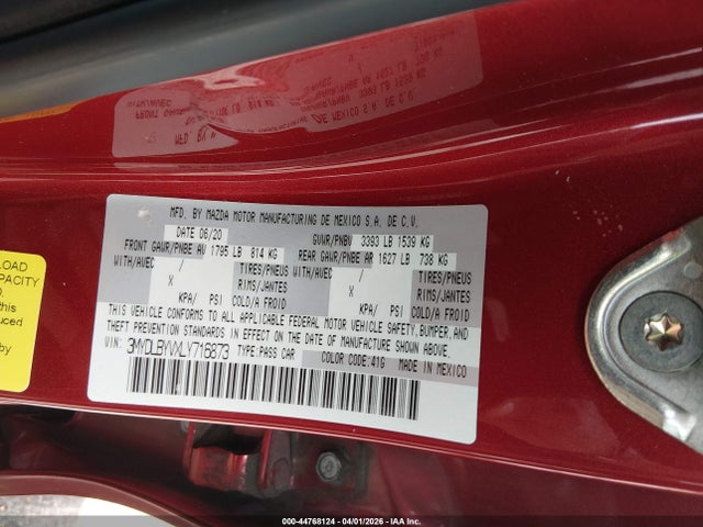Toyota YARIS LE 2020 3MYDLBYVXLY716873 Image 9