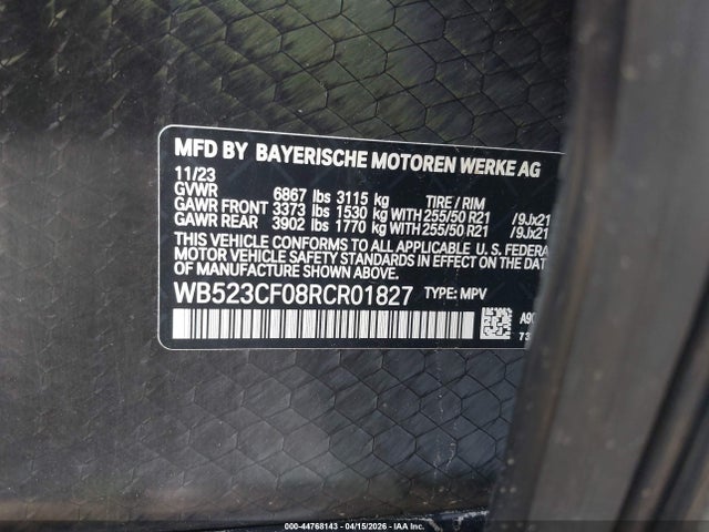 BMW Ix Xdrive50 2024 WB523CF08RCR01827 Image 9