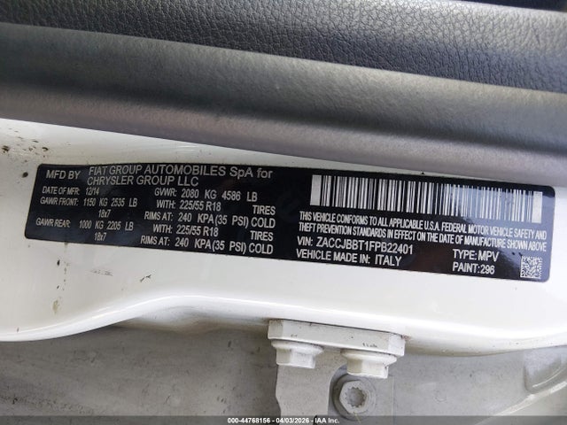 2015 JEEP RENEGADE ZACCJBBT1FPB22401 Photo 8