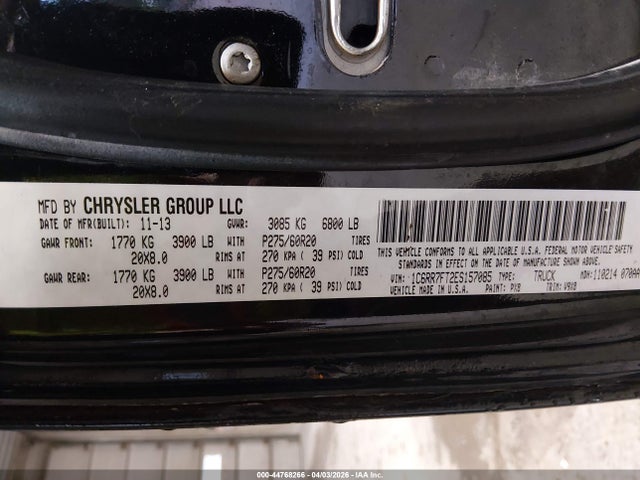 Продажа на аукционе авто 2014 Ram 1500 Express, vin: 1C6RR7FT2ES157085, номер лота: 44768266