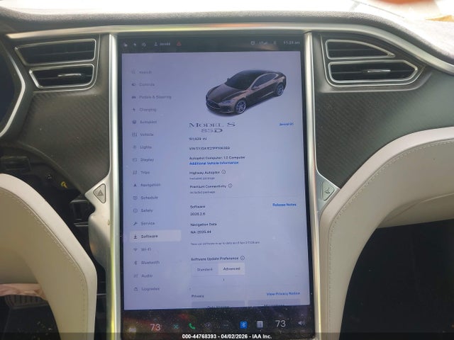 Продаж на аукціоні авто 2015 Tesla Model S 70d/85d/p85d, vin: 5YJSA1E21FF106389, номер лоту: 44768393