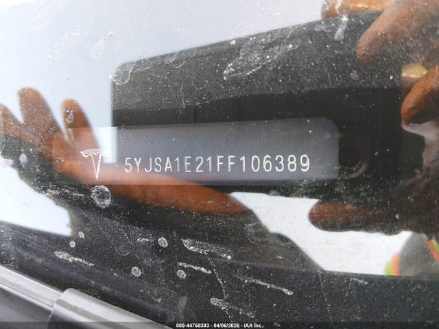 Продаж на аукціоні авто 2015 Tesla Model S 70d/85d/p85d, vin: 5YJSA1E21FF106389, номер лоту: 44768393