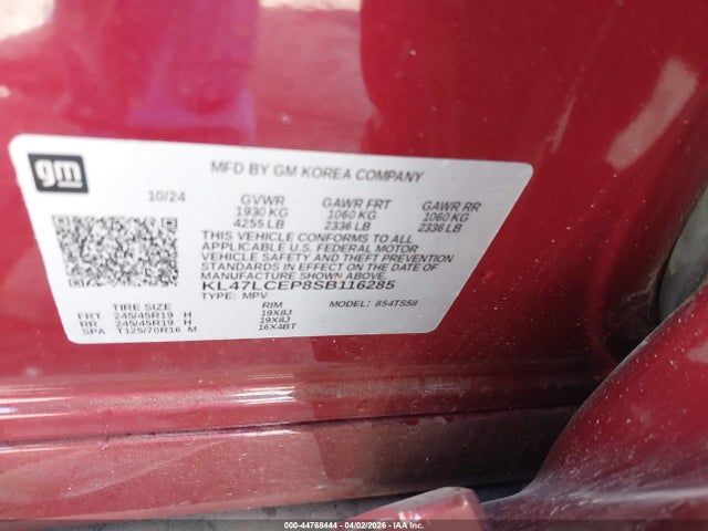 Продаж на аукціоні авто 2025 Buick Envista Avenir Fwd, vin: KL47LCEP8SB116285, номер лоту: 44768444