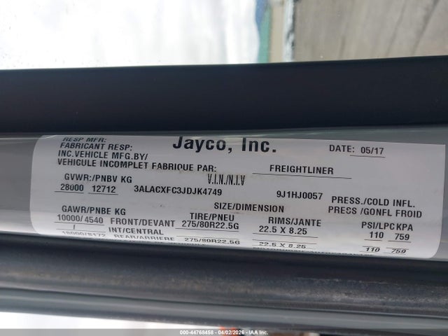 Jayco Seneca 2018 3ALACXFC3JDJK4749 Image 8