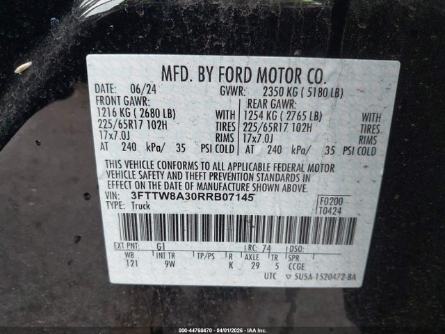 Ford Maverick Xl 2024 3FTTW8A30RRB07145 Image 9