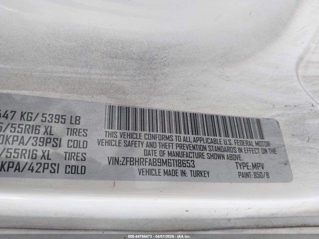 RAM Promaster City Tradesman 2021 ZFBHRFAB9M6T18653 Image 9