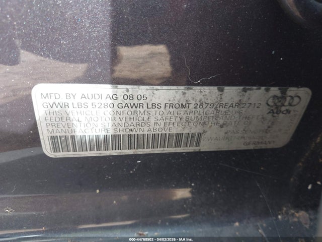 2006 AUDI A6 WAUDG74F06N065735 Photo 8
